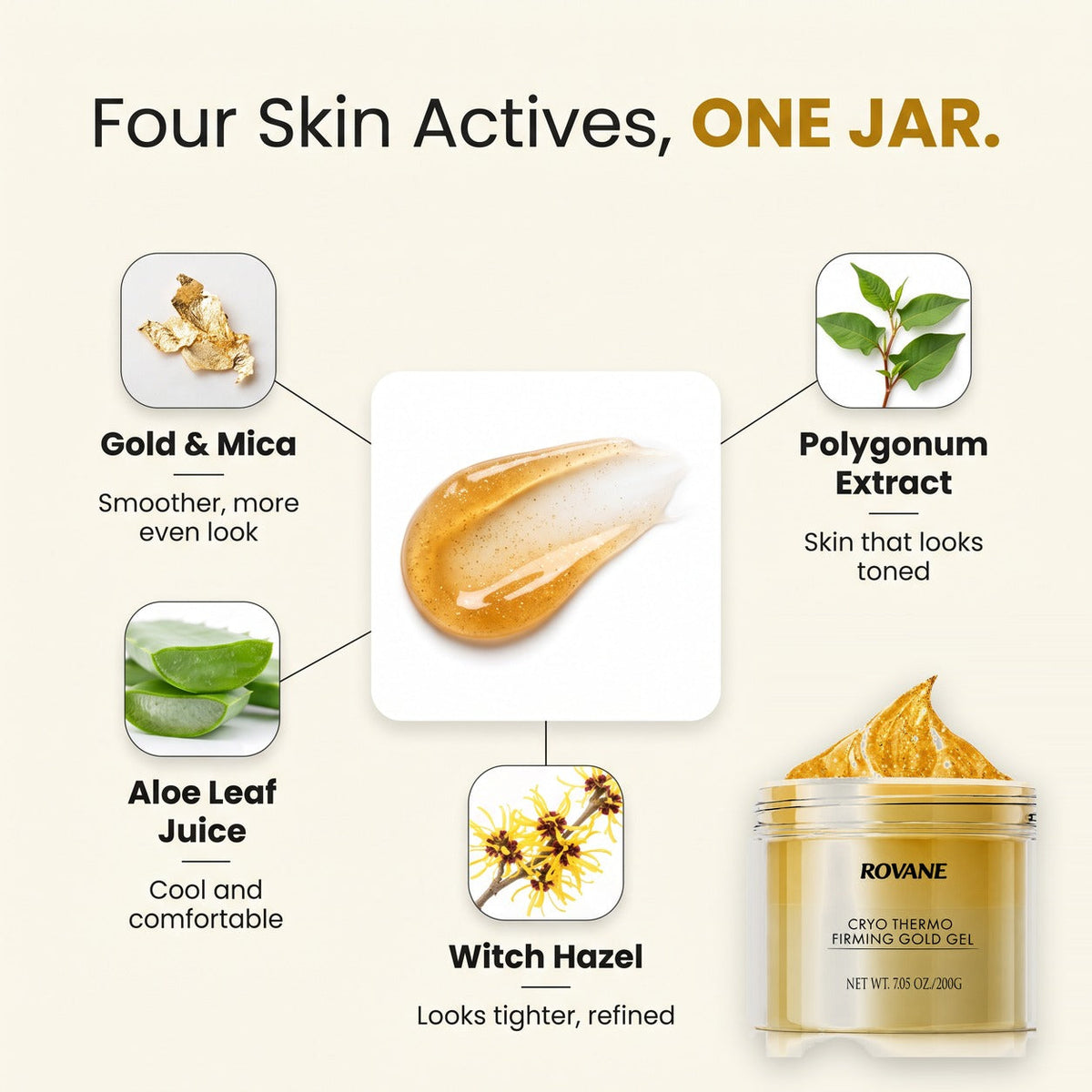 ROVANE Cryo Thermo Firming Gold Gel