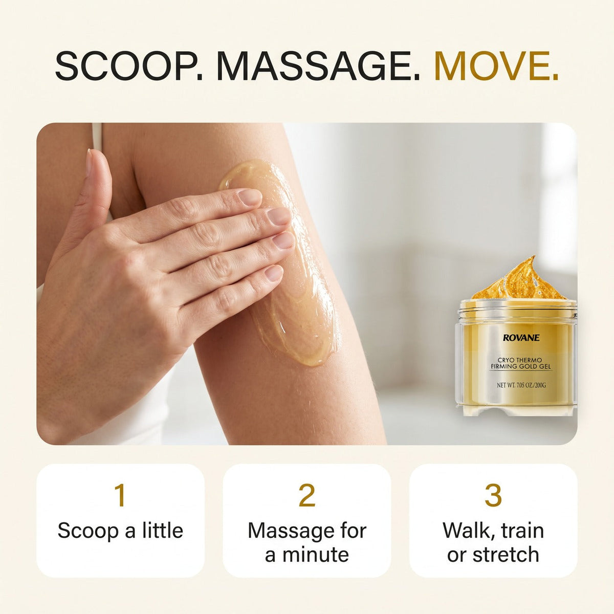 ROVANE Cryo Thermo Firming Gold Gel